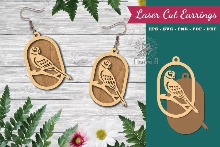 Bird Laser Cut Earrings