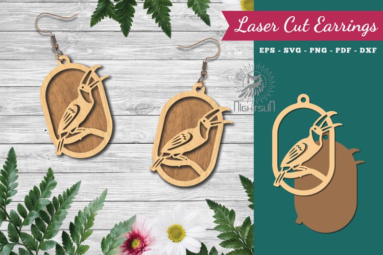 Bird Laser Cut Earrings