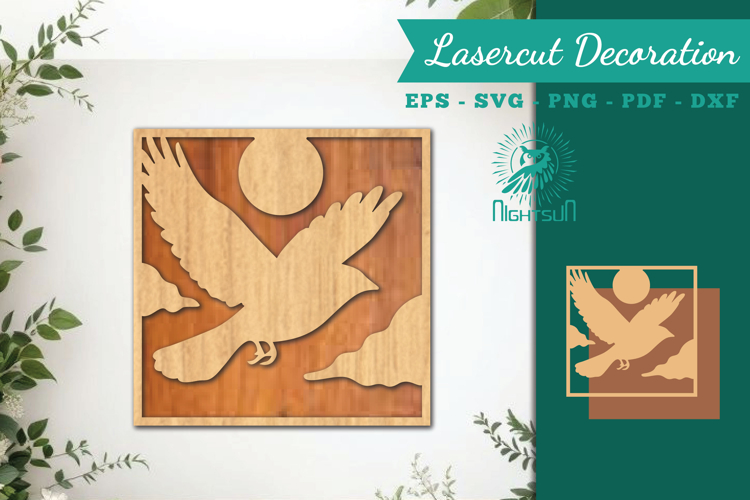Bird Lasercut Wall Decor SVG