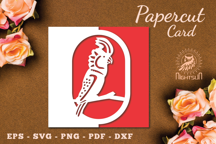 Bird Papercut Card SVG