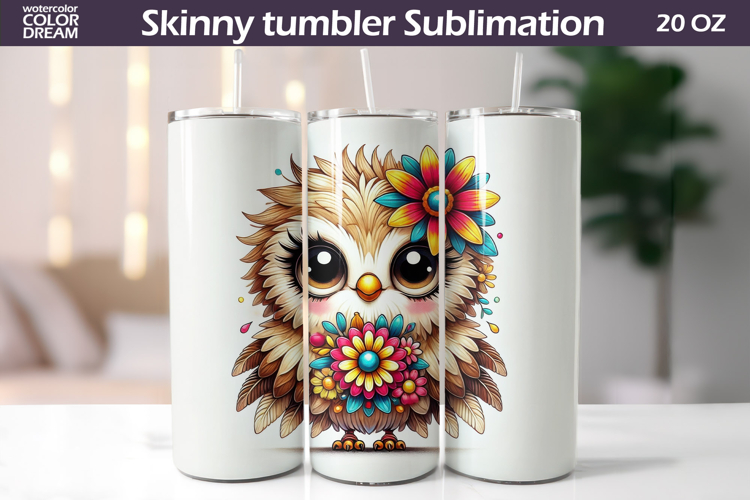 Bird Floral Tumbler | Cute Bird Flowers Tumbler