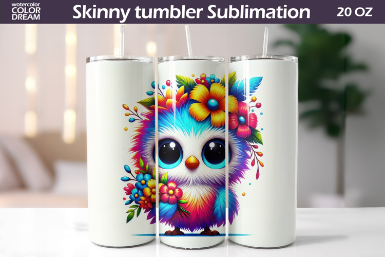 Bird Floral Tumbler | Cute Bird Flowers Tumbler