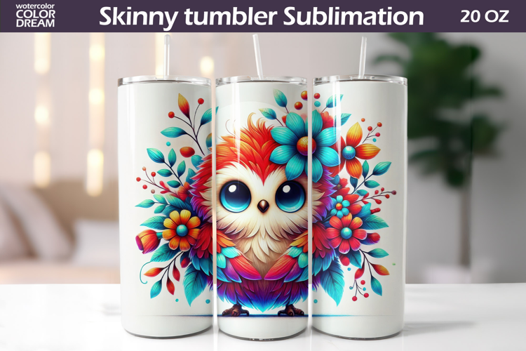 Bird Floral Tumbler | Cute Bird Flowers Tumbler