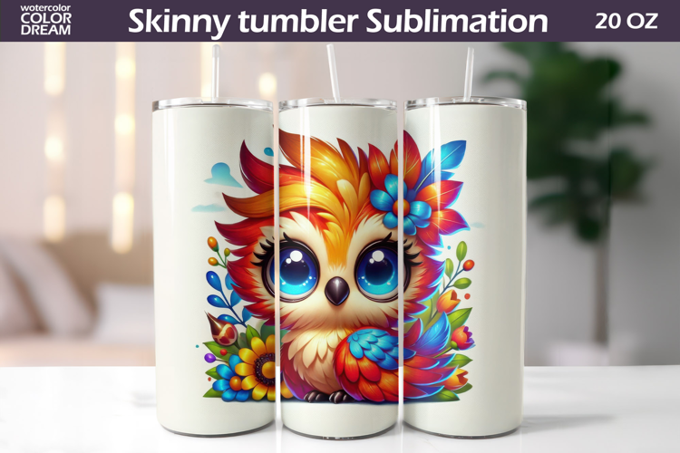 Bird Floral Tumbler | Cute Bird Flowers Tumbler