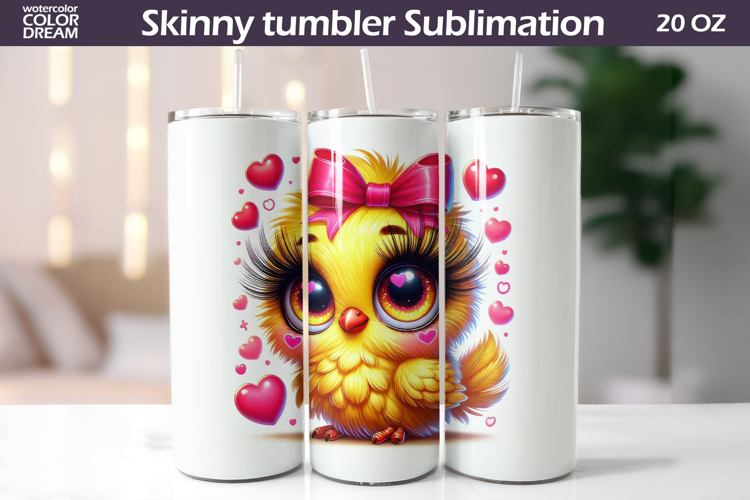 Bird Heart Tumbler | Cute Bird Valentine Tumbler