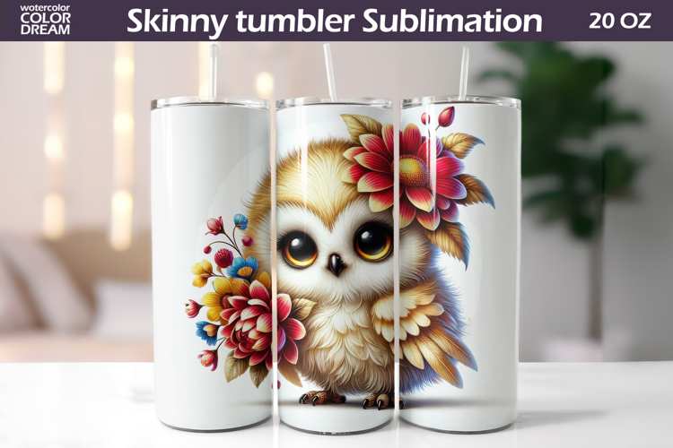 Bird Floral Tumbler | Cute Bird Flowers Tumbler