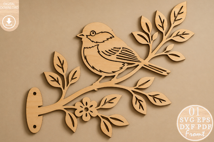 Bird Wall Decor Laser Cut SVG