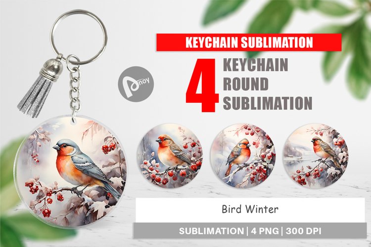 Keychain Bird Winter