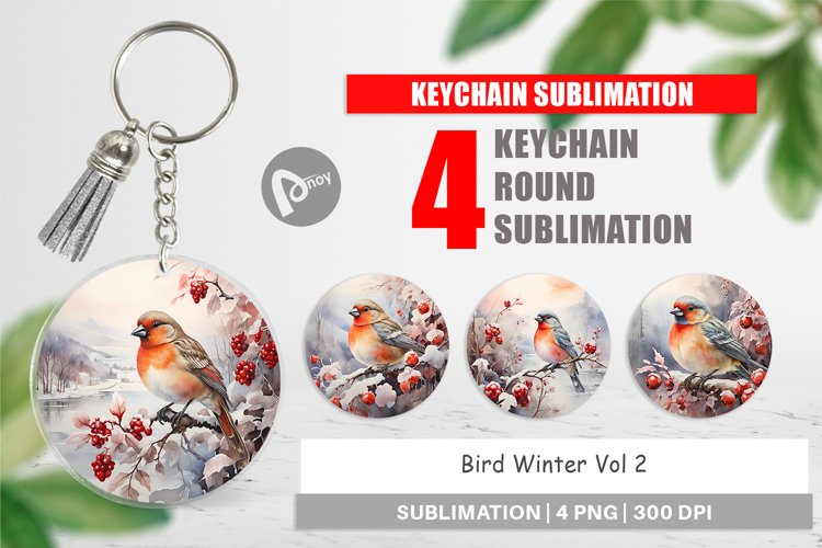 Keychain Bird Winter