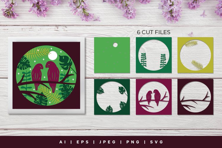 Bird On Branch Svg Image 9