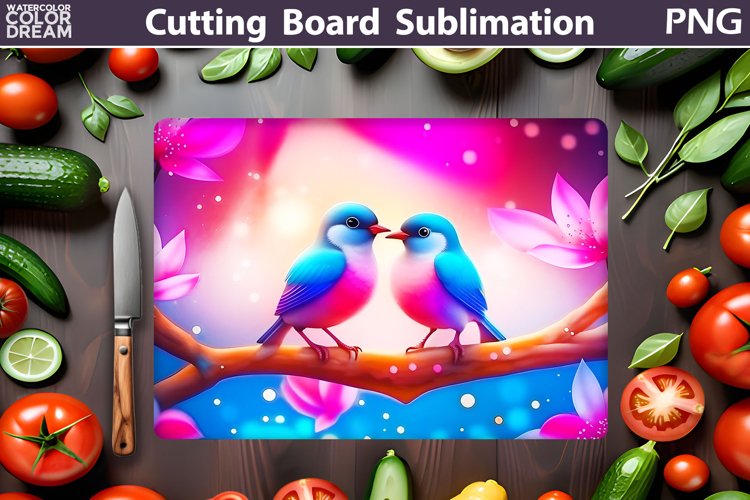 Birds Cutting Board | Kitchen Cutting Board example image 1