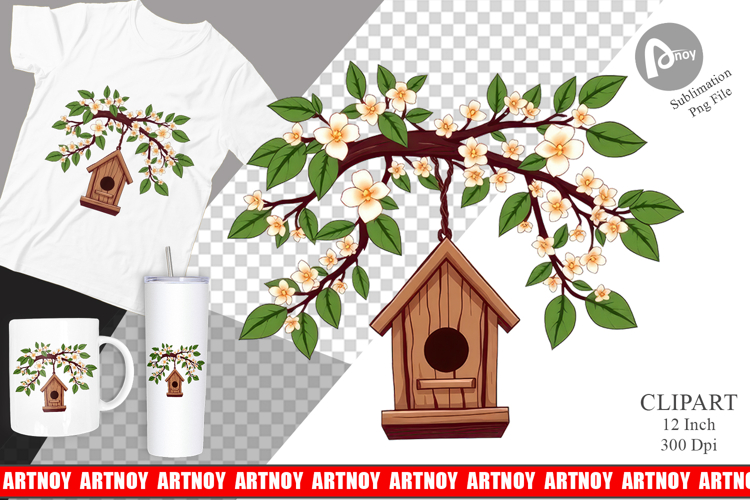 Birdhouse Clipart Image 24