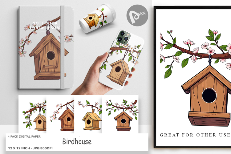 Birdhouse Clipart Image 2