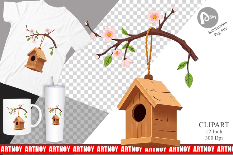 Birdhouse Clipart Image 23