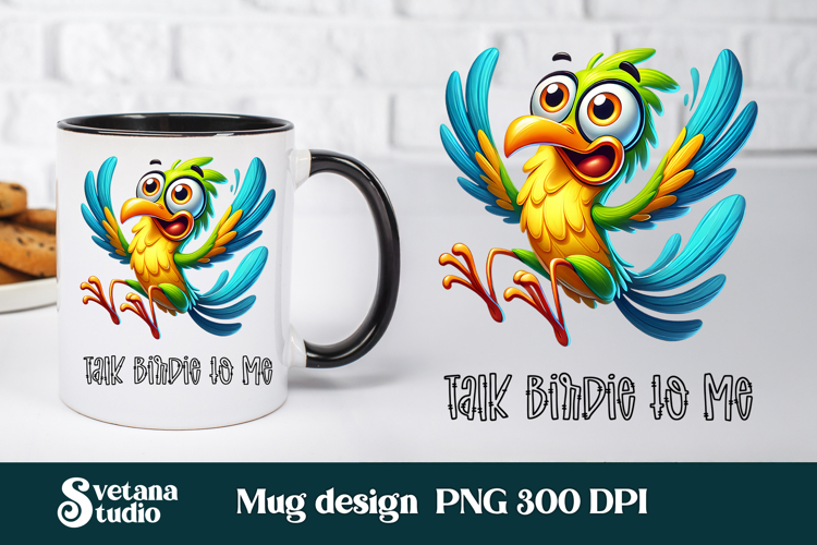Funny bird mug wraps design | Sarcastic quotes mug wrap