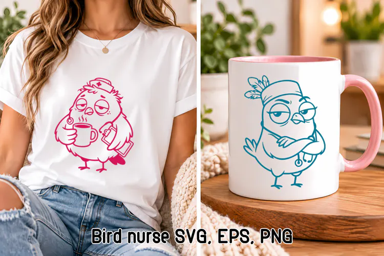 Funny Nurse Bird Attitude SVG