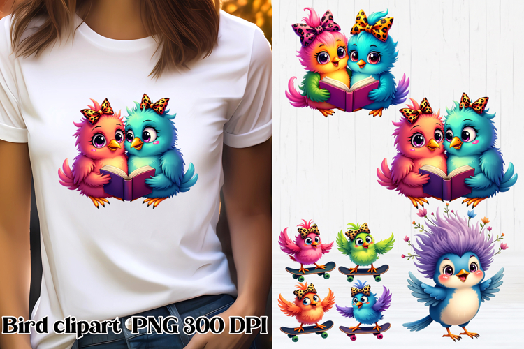 Funny bird clipart PNG | Bird sublimation design