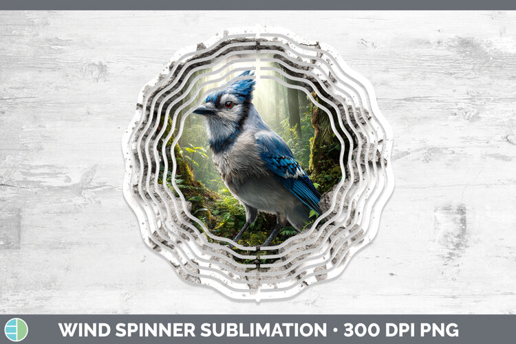 GorgeousBirds 01 3D Hole Wind Spinner design.