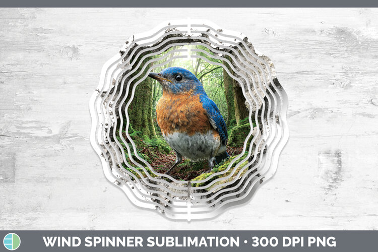GorgeousBirds 01 3D Hole Wind Spinner design.