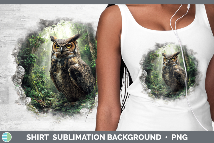 Owl Birds 01 3D Hole Shirt Sublimation Design