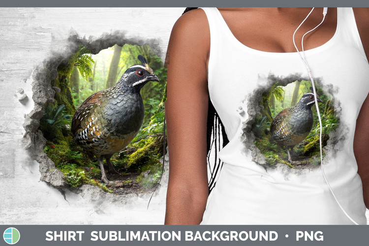 Quail Birds 01 3D Hole Shirt Sublimation Design
