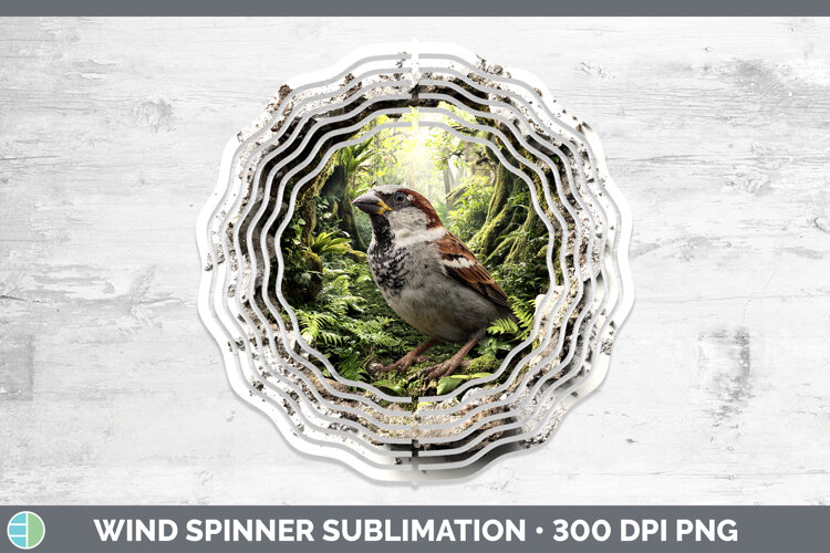 GorgeousBirds 01 3D Hole Wind Spinner design.