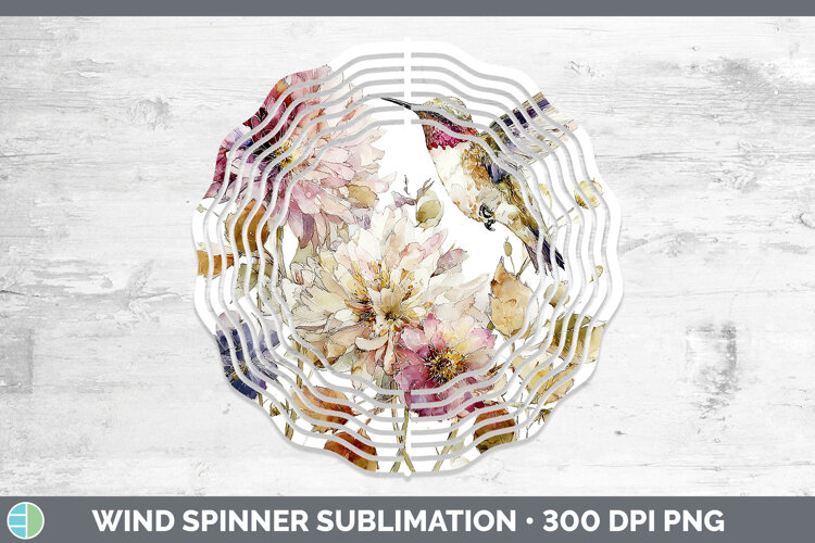GorgeousBirds 01 Autumn Floral Wind Spinner design.