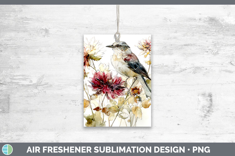 GorgeousBirds 01 Autumn Floral Air Freshener design.