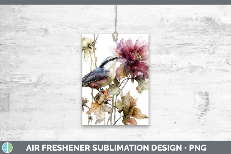 GorgeousBirds 01 Autumn Floral Air Freshener design.