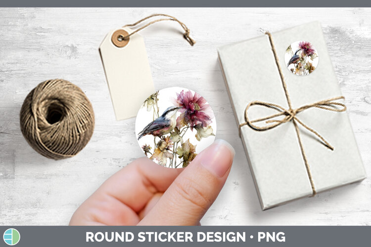 GorgeousBirds 01 Autumn Floral Stickers design.