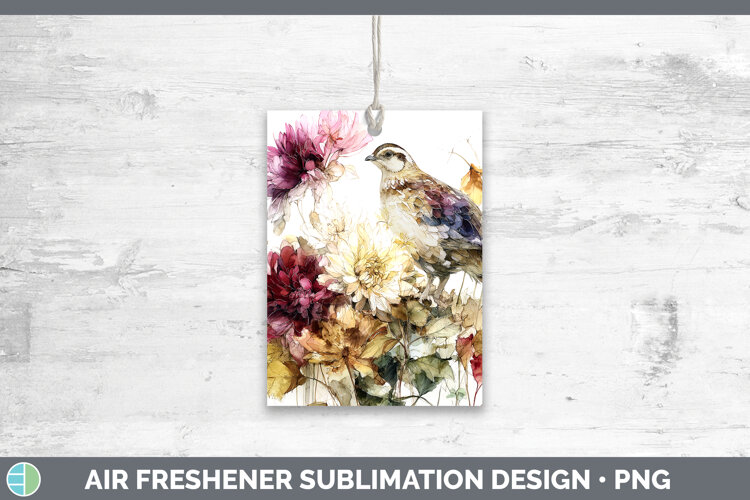 GorgeousBirds 01 Autumn Floral Air Freshener design.