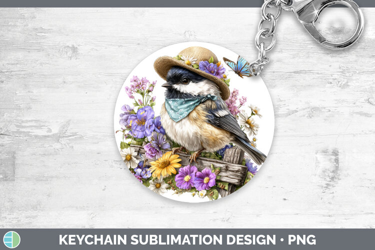 GorgeousBirds 01 Bandana Summer Keychain design.