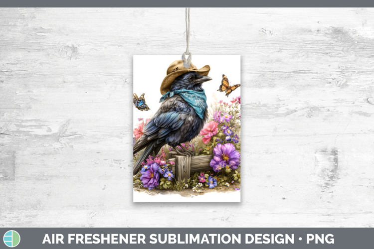 Birds 01 Bandana Summer Crow Air Freshener Sublimation Car F