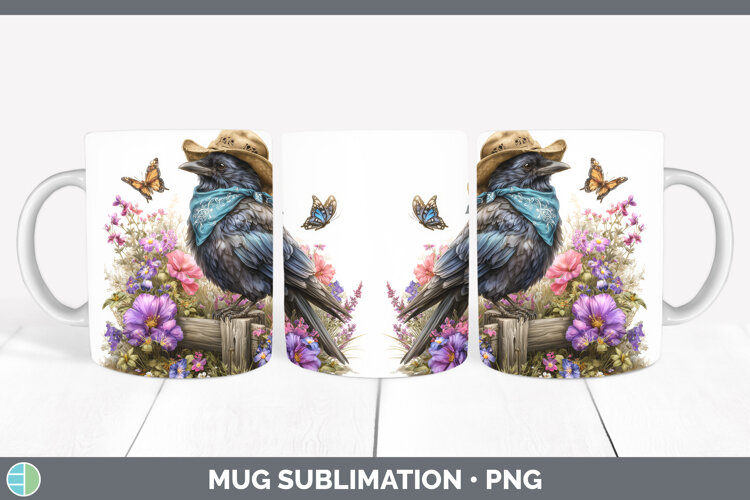 GorgeousBirds 01 Bandana Summer Mug Wrap design.