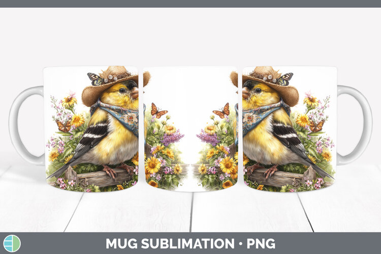 GorgeousBirds 01 Bandana Summer Mug Wrap design.