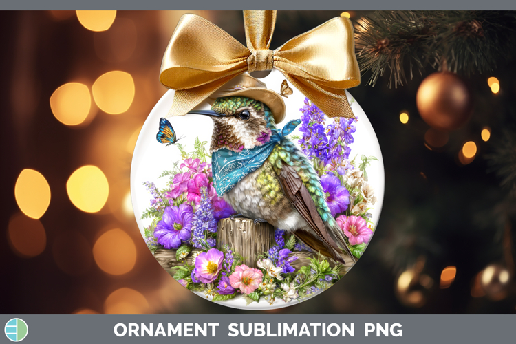 Birds 01 Bandana Summer Hummingbird Ornament Sublimation Bau