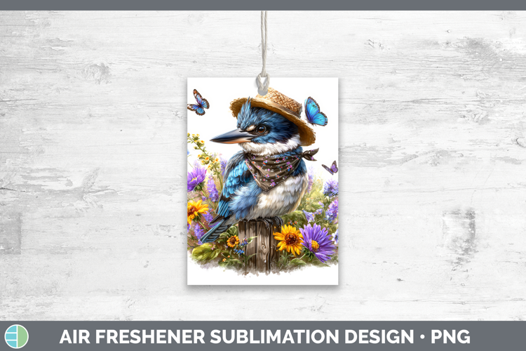 Birds 01 Bandana Summer Kingfisher Air Freshener Sublimation