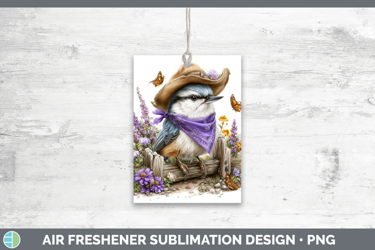 Birds 01 Bandana Summer Nuthatch Air Freshener Sublimation C