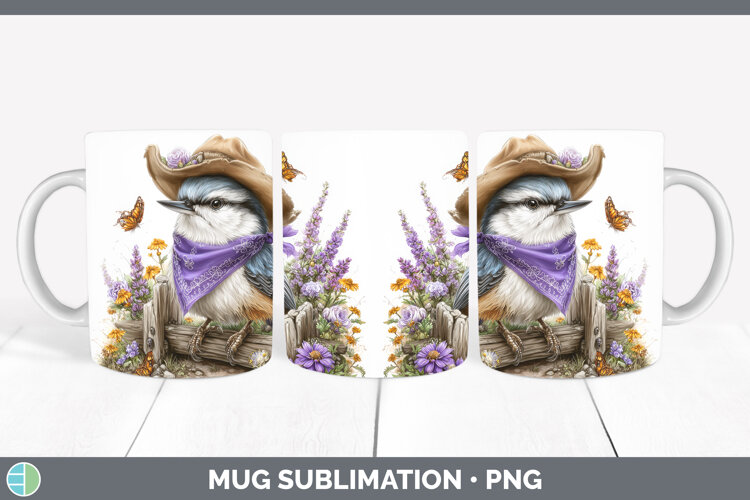 GorgeousBirds 01 Bandana Summer Mug Wrap design.