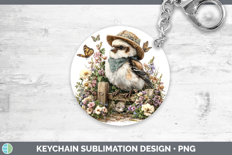 GorgeousBirds 01 Bandana Summer Keychain design.