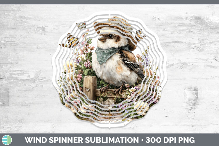 GorgeousBirds 01 Bandana Summer Wind Spinner design.