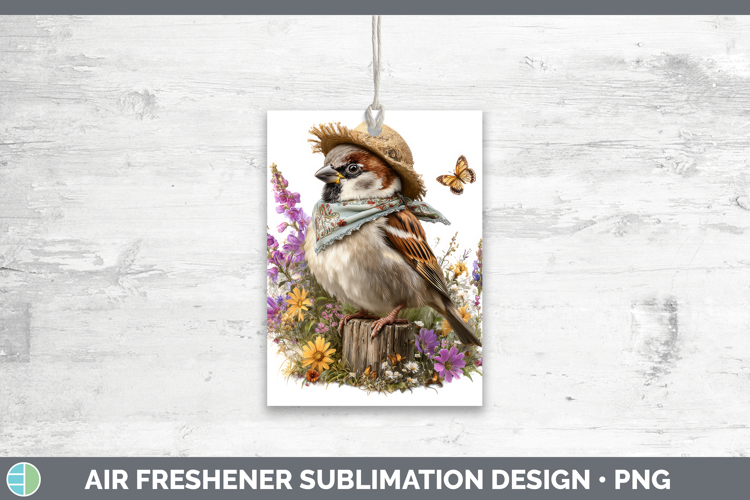 Birds 01 Bandana Summer Sparrow Air Freshener Sublimation Ca