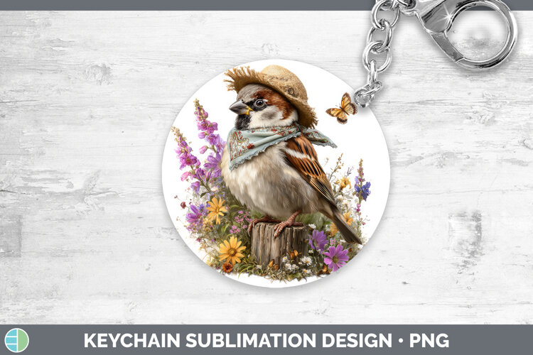 GorgeousBirds 01 Bandana Summer Keychain design.