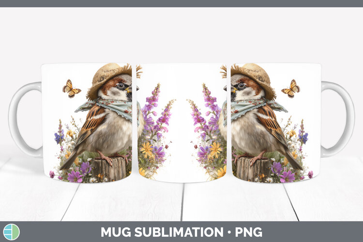 GorgeousBirds 01 Bandana Summer Mug Wrap design.