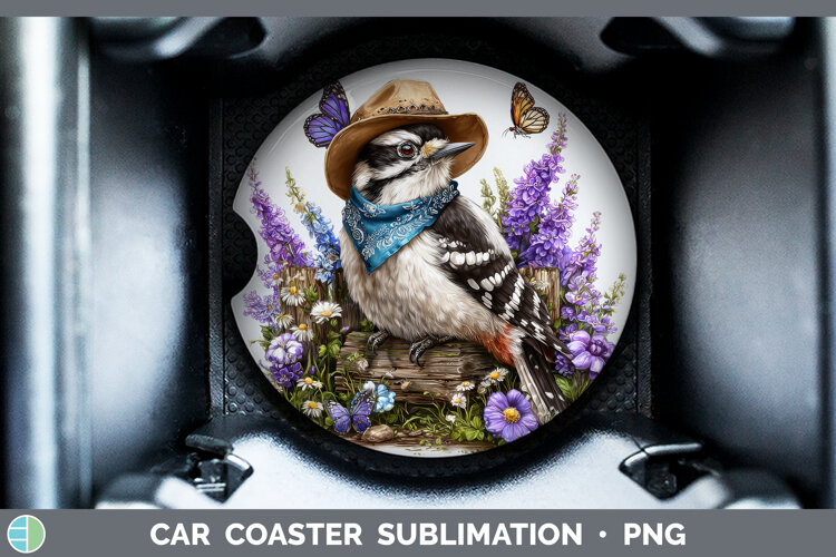 GorgeousBirds 01 Bandana Summer Car Coaster design.