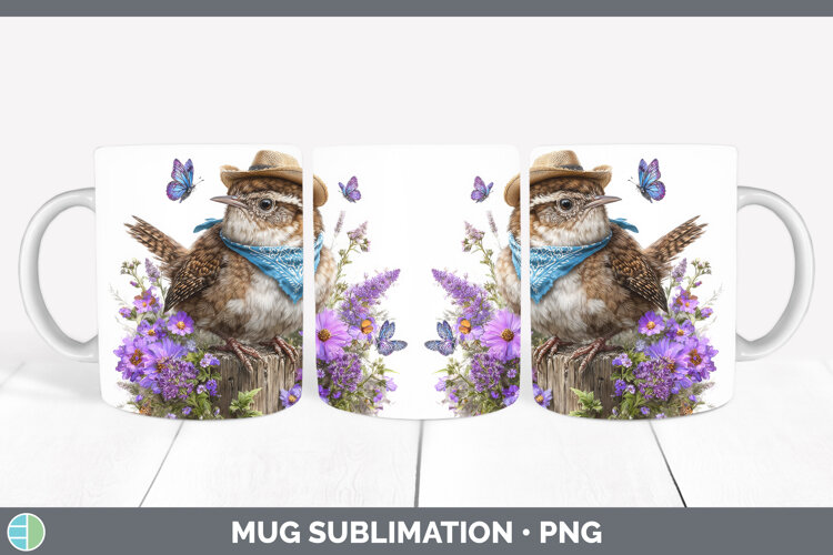 GorgeousBirds 01 Bandana Summer Mug Wrap design.
