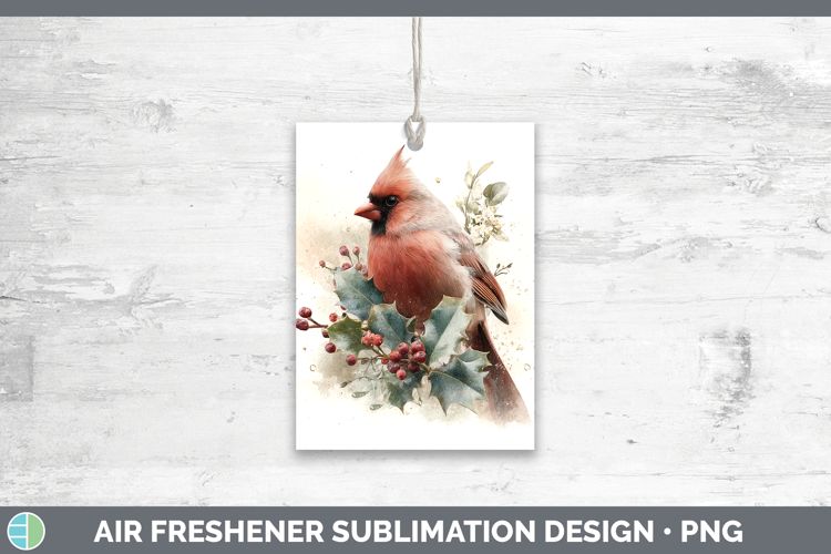 Cardinal Birds 01 Christmas Botanicals Air Freshener Sublima