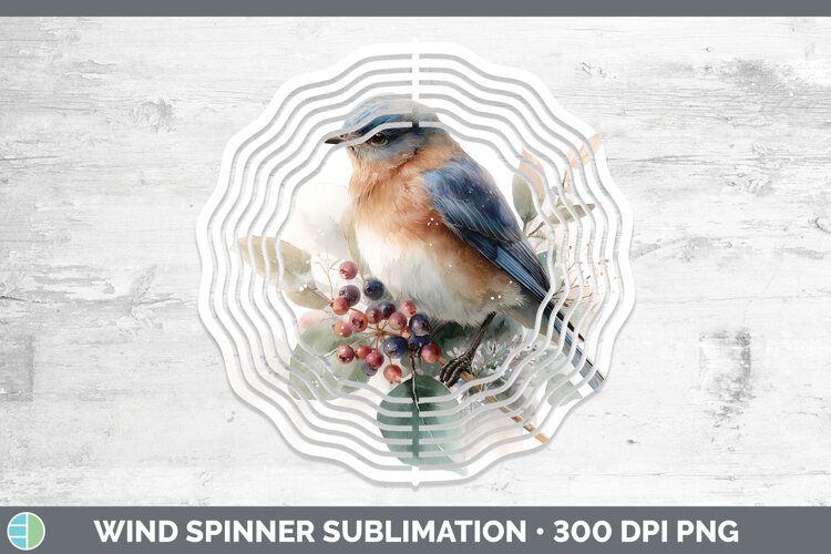 GorgeousBirds 01 Christmas Botanicals Wind Spinner design.
