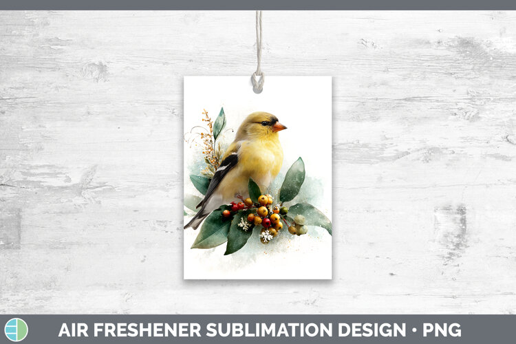 GorgeousBirds 01 Christmas Botanicals Air Freshener design.