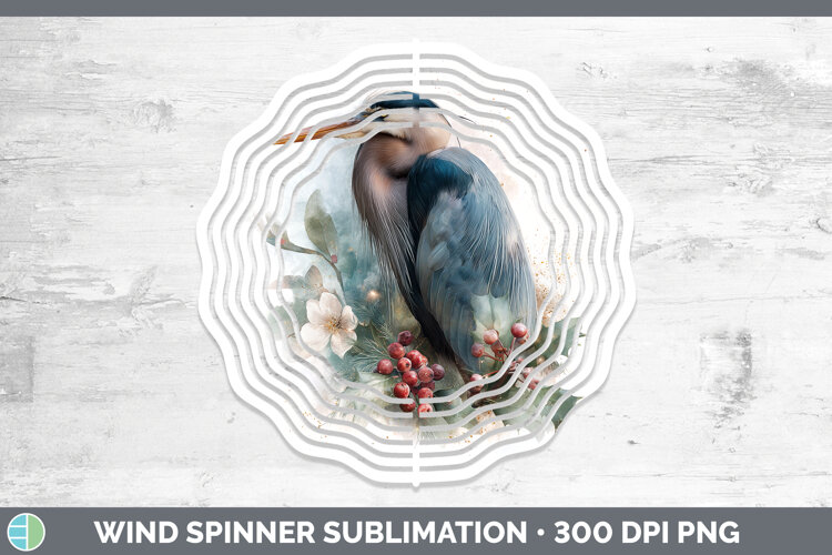 GorgeousBirds 01 Christmas Botanicals Wind Spinner design.